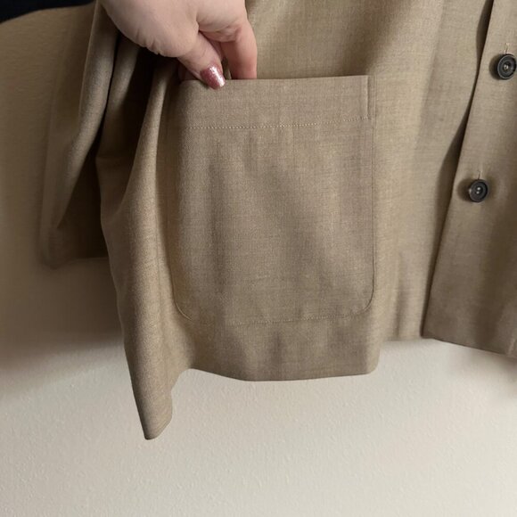 Eskander Wool Cashmere Boxy Jacket Womens Size 6/8 Lagenlook Old Money Luxe Mod - Picture 4 of 14